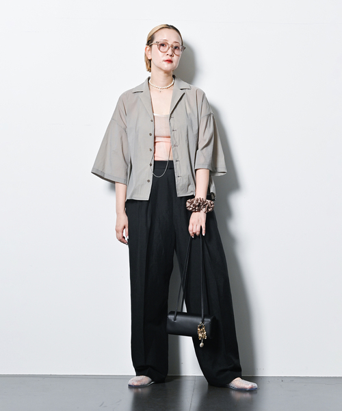 「CITYSHOP」 パンツ 38 ネイビー レディース_画像4