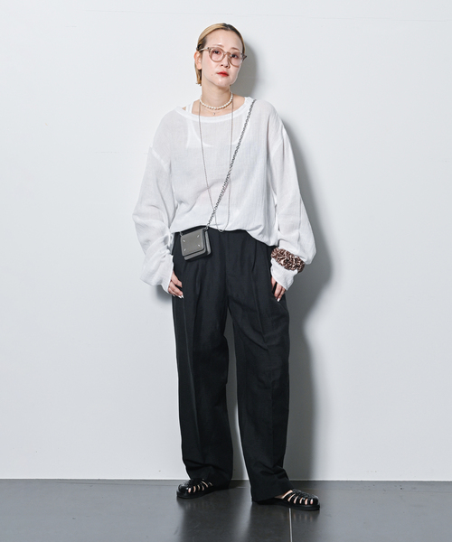 「CITYSHOP」 パンツ 38 ネイビー レディース_画像5