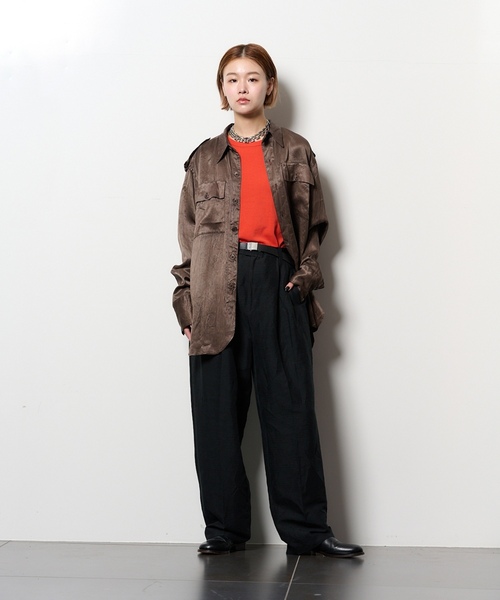 「CITYSHOP」 パンツ 38 ネイビー レディース_画像6