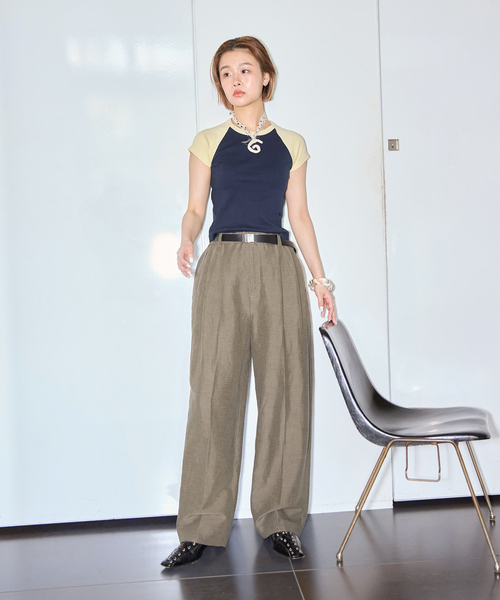 「CITYSHOP」 パンツ 38 ネイビー レディース_画像8