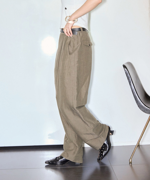「CITYSHOP」 パンツ 38 ネイビー レディース_画像10
