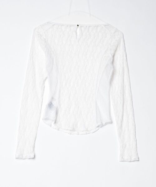 「LILY BROWN」 長袖カットソー ONE SIZE ホワイト レディース_画像2