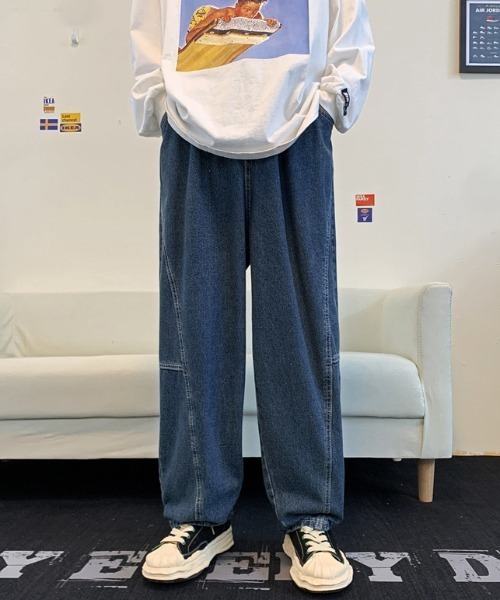 「B.R.U」 デニムパンツ L ブルー メンズ_画像6