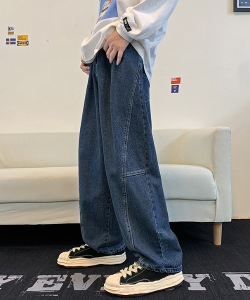 「B.R.U」 デニムパンツ L ブルー メンズ_画像7
