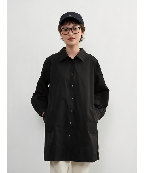 Sew loop ブルゾン ジャンバー 後タック長袖チュニックシャツ
