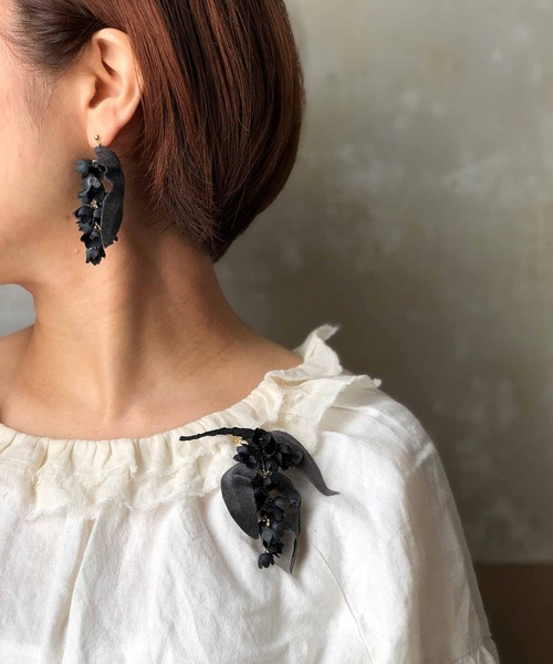 m.soeur ピアス スズランの片耳揺れピアス＊ レディース