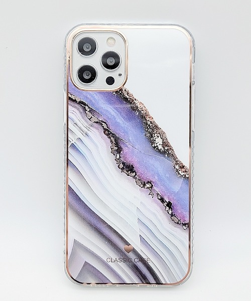 Lace Ladies スマホケース 大理石風 ストーン風 ペイント風