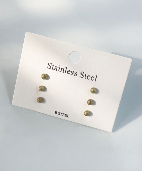 CEMO NEMO（セモネモ） ピアス 「金属アレルギー対応」 マットメタル