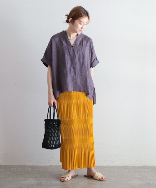 NOMBRE IMPAIR（ノンブルアンペール） ロング スカート 変形プリーツ