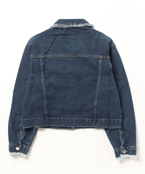 LA POMME petit デニムジャケット gジャン Flap Pocket Cropped