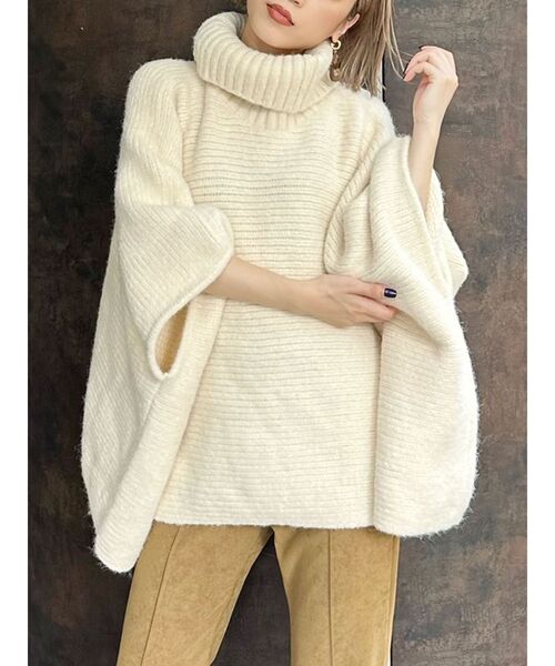 MURUA ニット セーター ハイネックオーバーシルエットニット