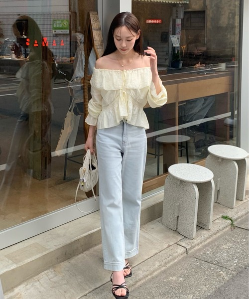 ジーンズ デニム デニムパンツ レディースの画像