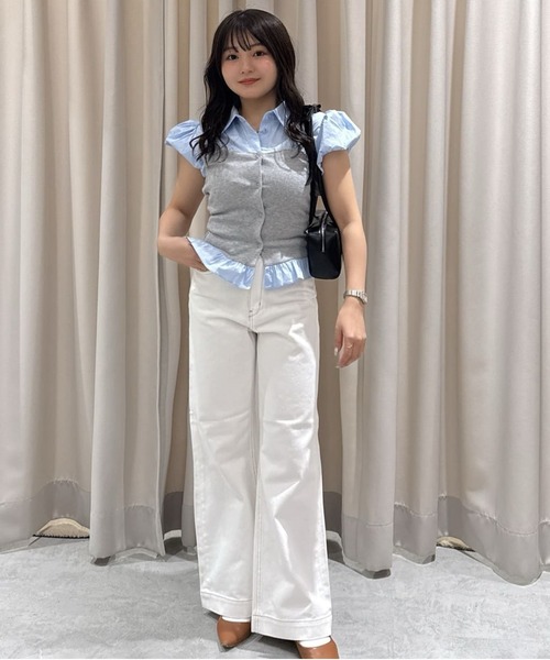 専用交渉 プリーツプリーズ 人気のジーンズ柄 カットソー PLEATS PLEASE（プリーツ プリーズ） 美品 PLEATS PLEASE ISSEY MIYAKE
