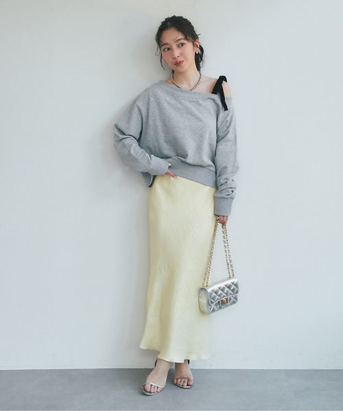 La boutique Bonbon（ラブティックボンボン） スカート きらきらサテン