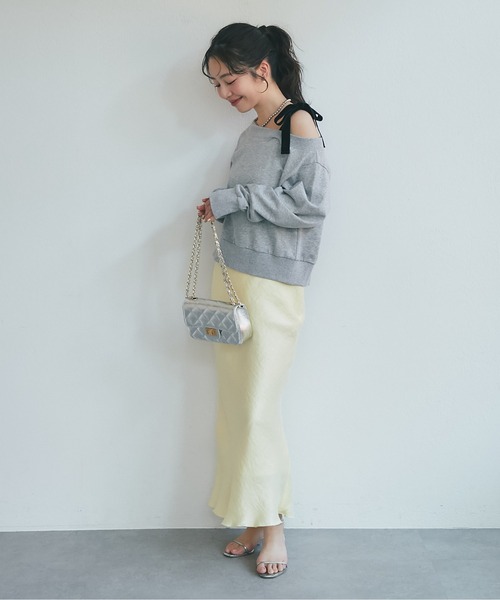 La boutique Bonbon（ラブティックボンボン） スカート きらきらサテン