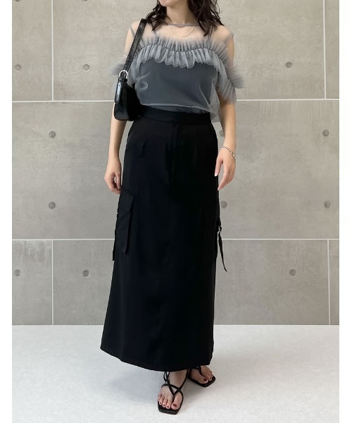 Re:EDIT（リエディ） ロング スカート 「2024SS COLLECTION」「低身長