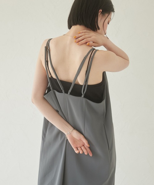 ✴︎ままごろう様✴︎unminouワンピース&literパンツ hunch ワンピース 「WEB限定/別注」無地キャミワンピース