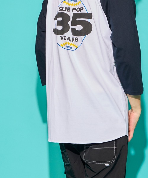 SUB POP tシャツ 3/4 BASEBALL TEE“LOSERS” - ベースボール