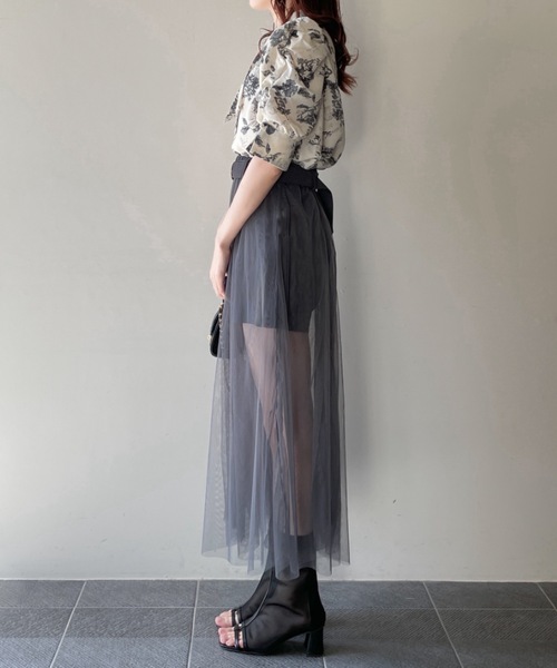 ollun チュールレイヤードスカート チュールレイヤードスカート | Sheglit MiDiom online store