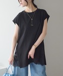 tシャツ 「USAコットン」ロングスリットノー...の詳細画像4