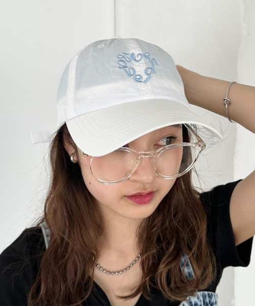 CLEA キャップ 帽子 ハートサークルロゴ刺繍ナイロンキャップ