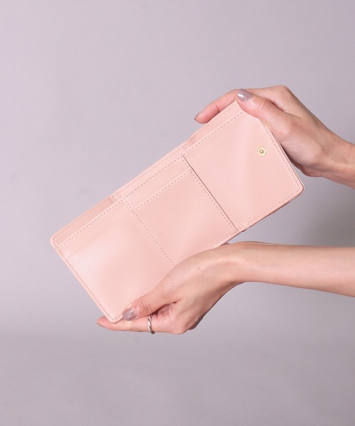 ピンクベージュ レザー 三つ折り財布 楽天市場】【9日20時〜4h限定10%OFFクーポン配布！】三つ折りミニ財布
