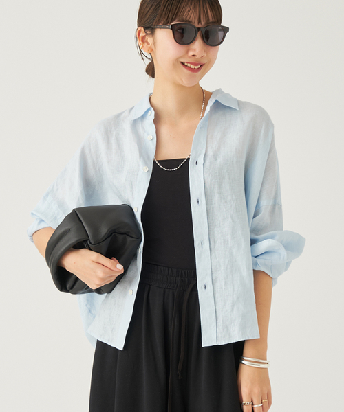 plage（プラージュ） シャツ ブラウス Linen Short シャツ レディース