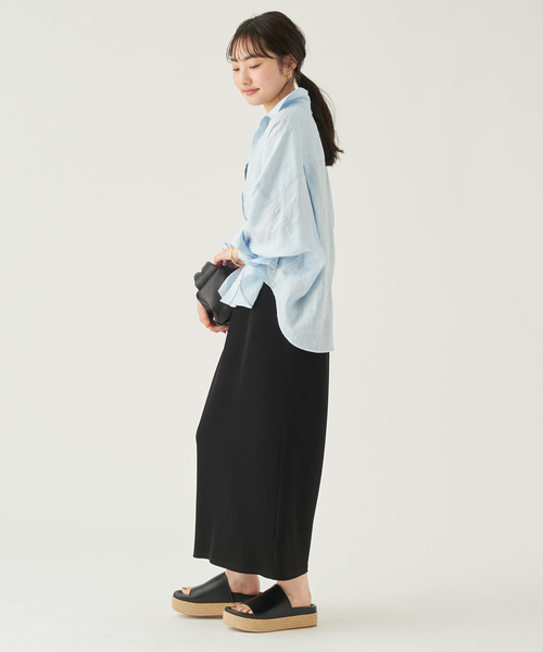 【plage】24050922104020 Linen Short 長袖シャツ 追加》Linen Short シャツ（シャツ/ブラウス）｜Plage（プラージュ）の