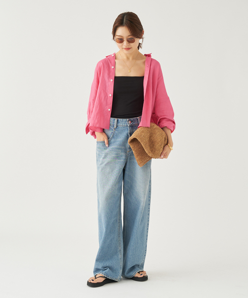 plage シャツ ブラウス Linen Short レディース : ZOZOTOWN