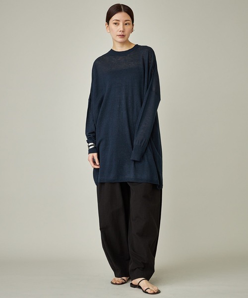 ニット Curensology(カレンソロジー)/リネンクルーネックニット  