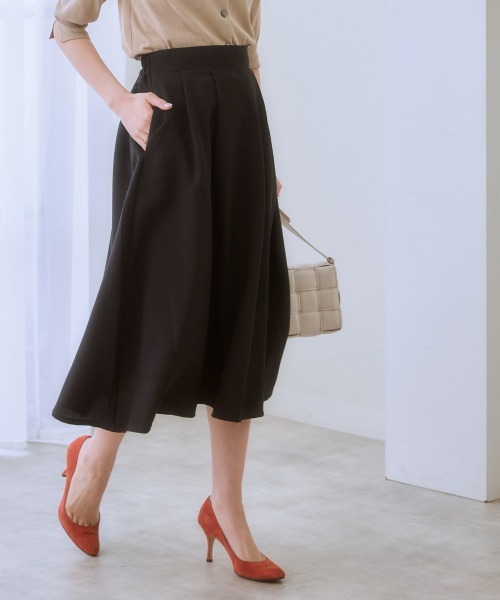 7days Life Styling スカート ジャガード素材フロントタック
