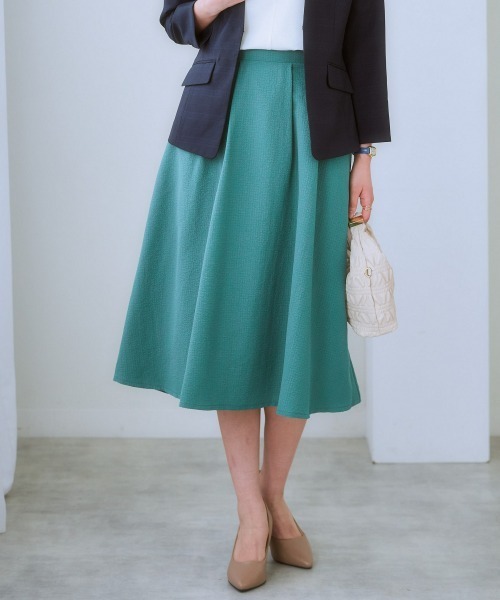 7days Life Styling スカート ジャガード素材フロントタック