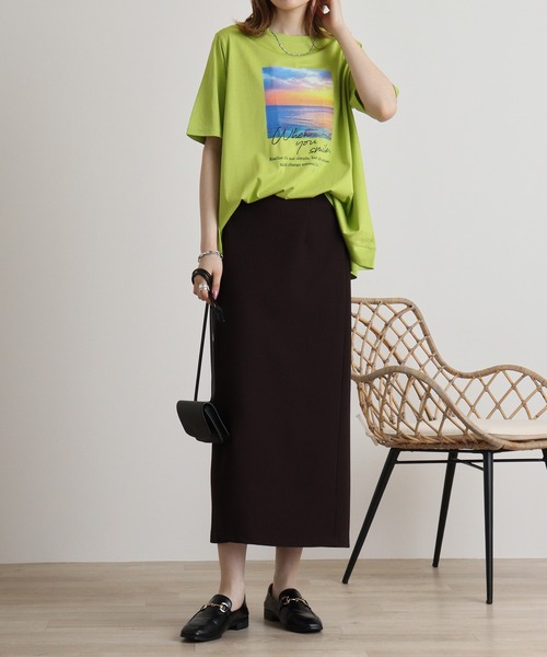 tシャツ BRODIAEA 空×海プリントTシャツ レディース : ZOZOTOWN