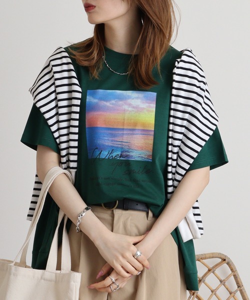 tシャツ BRODIAEA 歯ブラシ加工ロゴ半袖Tシャツ レディース tシャツ BRODIAEA ローズペトール加工 レースプリントTシャツ