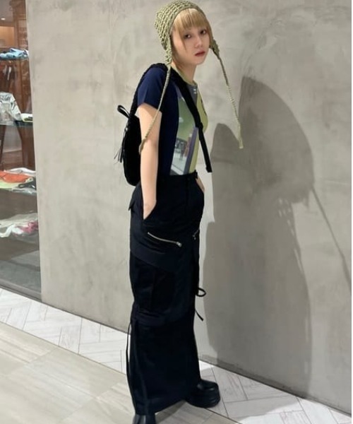 新品未使用　アパルトモン　LANEUS カシミヤ　ブラック　ニットキャップ LANEUS/ラネウス】 BEANIE（ニットキャップ・ビーニー）｜L