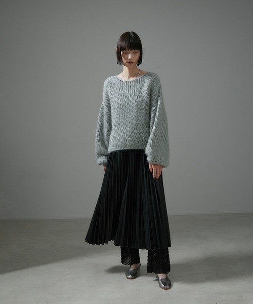 SALON adam et rope' ニット セーター モヘアシルクローゲージ
