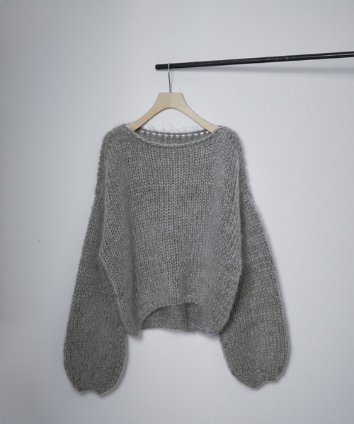 美品　Chaos ウールシルク ローゲージニットプルオーバー SALON adam et rope' ニット セーター モヘアシルクローゲージ