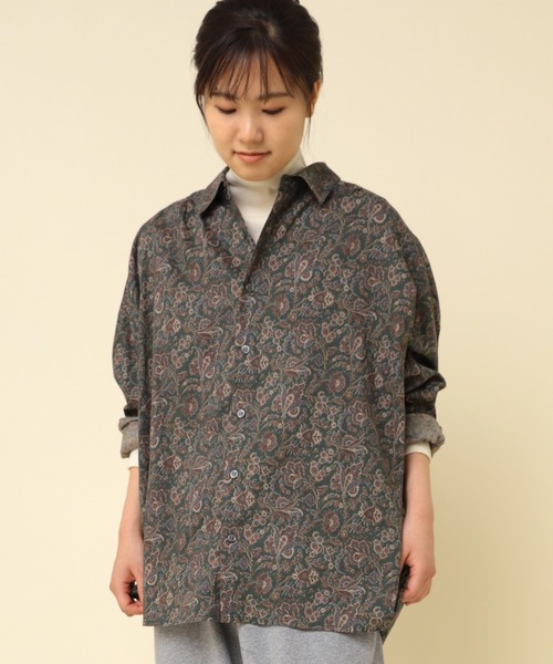 ブラウス シャツ B2848 CRWペイズリーシャツ レディース