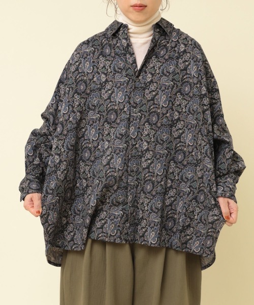 RNA-N フレンチリネンシャツ&ペイズリー柄シャツ　2点 RNA-N（アールエヌエーエヌ） ブラウス シャツ B2848 CRWペイズリー