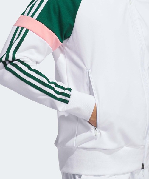 ゴルフ　ADIDAS 花柄 ジャケット adidas ジャージ ツイストニット レトロトラックジャケット