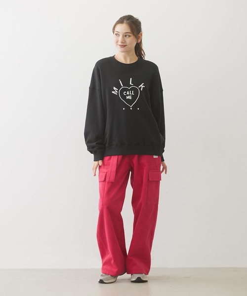 MILKFED. トレーナー スウェット CALL ME SWEAT TOP レディース