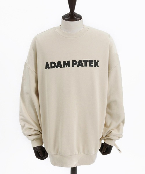 ADAM PATEK トレーナー スウェット ADAMPATEK/logo crew neck