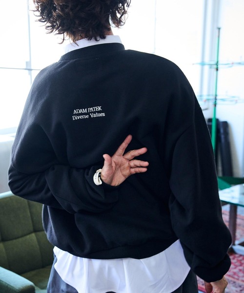 ADAM PATEK トレーナー スウェット ADAMPATEK/logo crew neck
