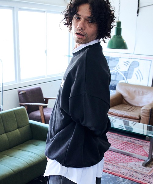 ADAM PATEK トレーナー スウェット ADAMPATEK/logo crew neck