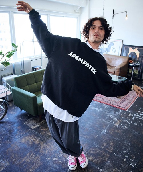 【ADAM PATEK】logo crew neck スウェット ADAM PATEK トレーナー スウェット ADAMPATEK/logo crew neck