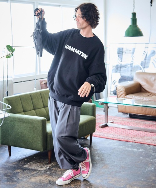 【ADAM PATEK】logo crew neck スウェット ADAM PATEK トレーナー スウェット ADAMPATEK/logo crew neck