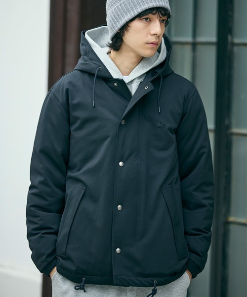 【極美品】LACOSTE ラコステ　ダウンジャケット ファー付き 厚手　ブルゾン LACOSTE（ラコステ） ダウンジャケット ダウン RDS認証ダウン 耐水透湿