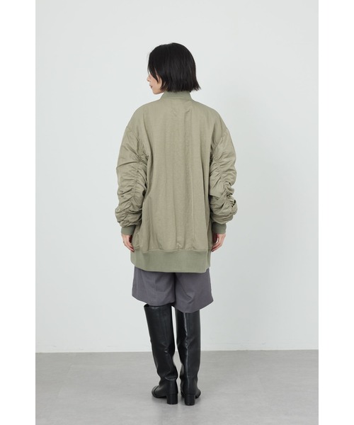 Limue ブルゾン アウター MA-1ロングブルゾン レディース : ZOZOTOWN