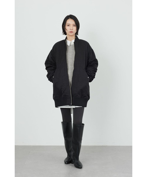 Limue ブルゾン アウター MA-1ロングブルゾン レディース : ZOZOTOWN