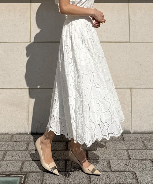 スカート ラグジュアリーコットンレーススカート : ZOZOTOWN Yahoo!店